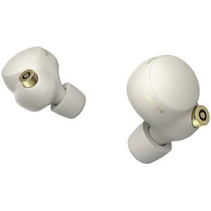Sony WF-1000XM4 Noise Canceling Wireless Earbud Headphones Silver